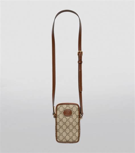 gucci crossbody phone strap|gucci crossbody with striped strap.